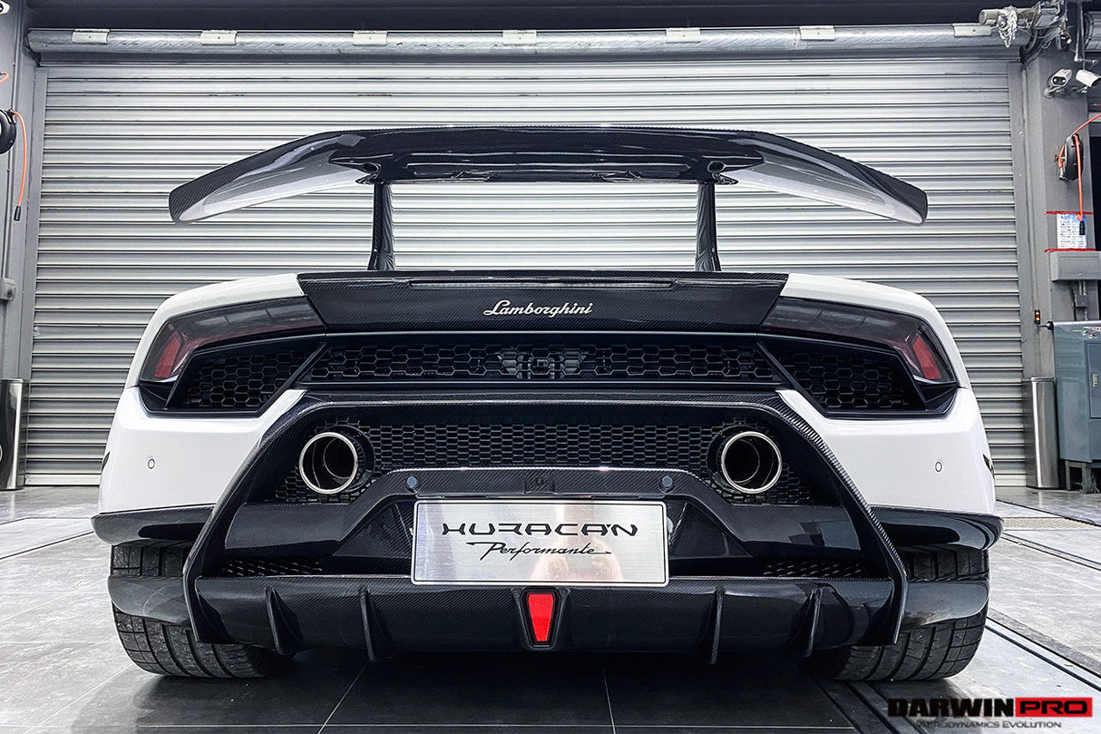 DarwinPRO 2015-2020 Lamborghini Huracan LP610 | LP580 | Performante Style Partial Carbon Rear Bumper
