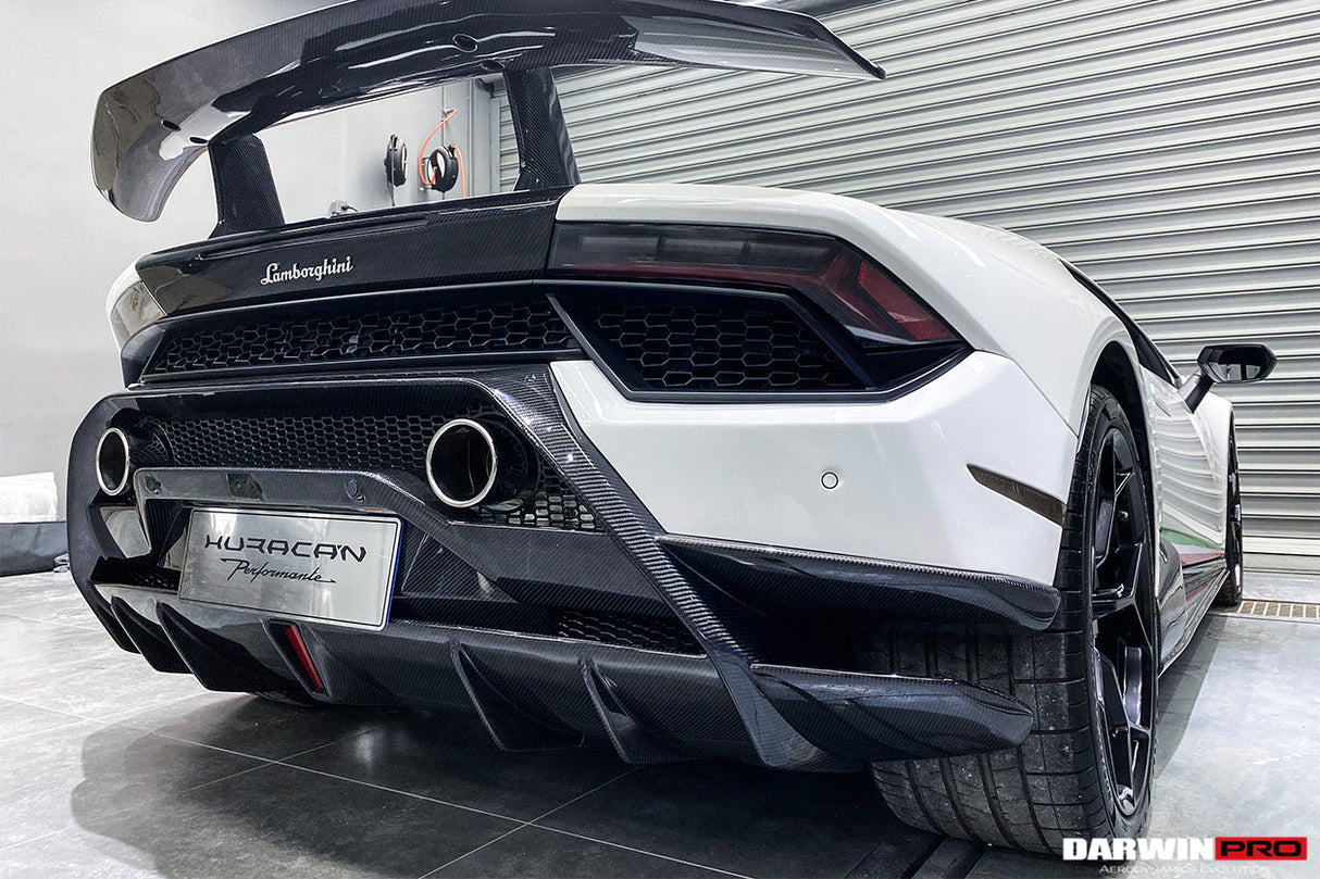 DarwinPRO 2015-2020 Lamborghini Huracan LP610 | LP580 | Performante Style Partial Carbon Rear Bumper