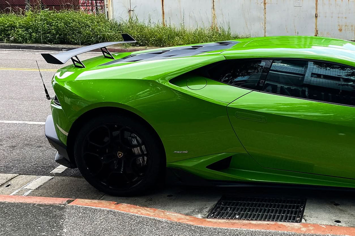 2015-2025 Lamborghini Huracan LP610 & LP580 & EVO & Tecnica AO Style Carbon Fiber Trunk Spoiler Wing