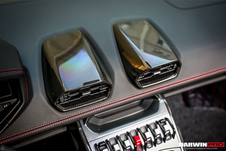 DarwinPRO 2015-2023 Lamborghini Huracan LP610 & LP580 & EVO Autoclave Carbon Fiber AC Panel Trim Replacement