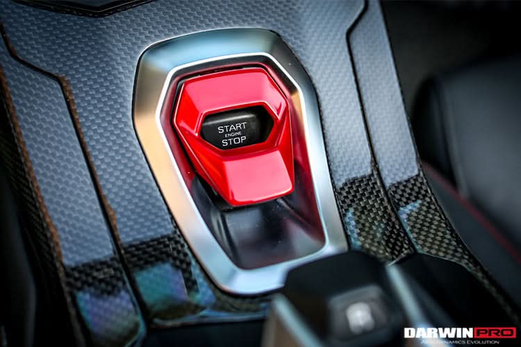 DarwinPRO 2015-2023 Lamborghini Huracan LP610 & LP580 & EVO Autoclave Carbon Fiber Center Console Border Trim