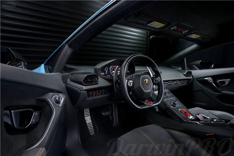 DarwinPRO 2015-2023 Lamborghini Huracan LP610 & LP580 & EVO Autoclave Carbon Fiber Center Steering Wheel Trim