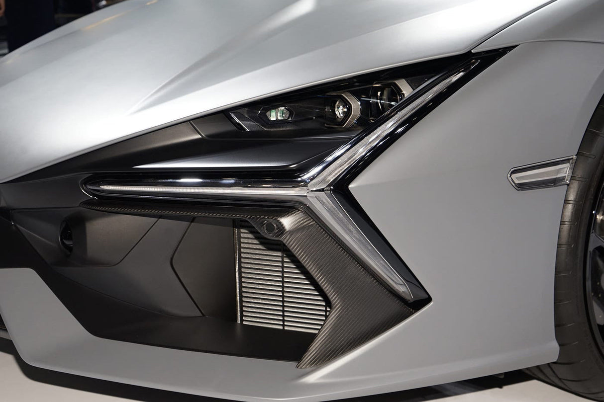 2023-UP Lamborghini Revuelto OE Style Autoclave Carbon Fiber Front Bumper Air Vent Trims
