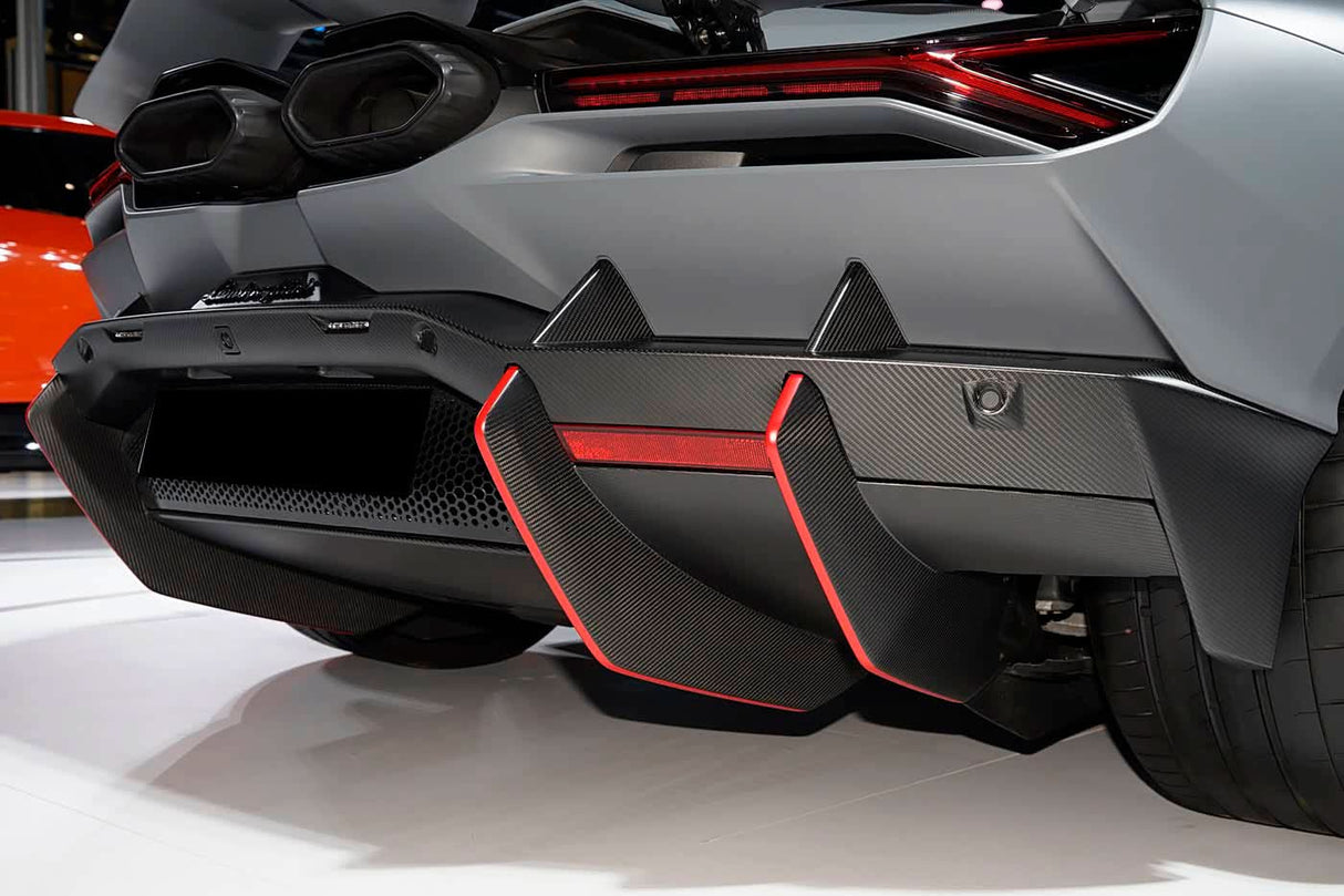 DarwinPRO 2023-UP Lamborghini Revuelto OE Style Autoclave Carbon Fiber Rear Diffuser
