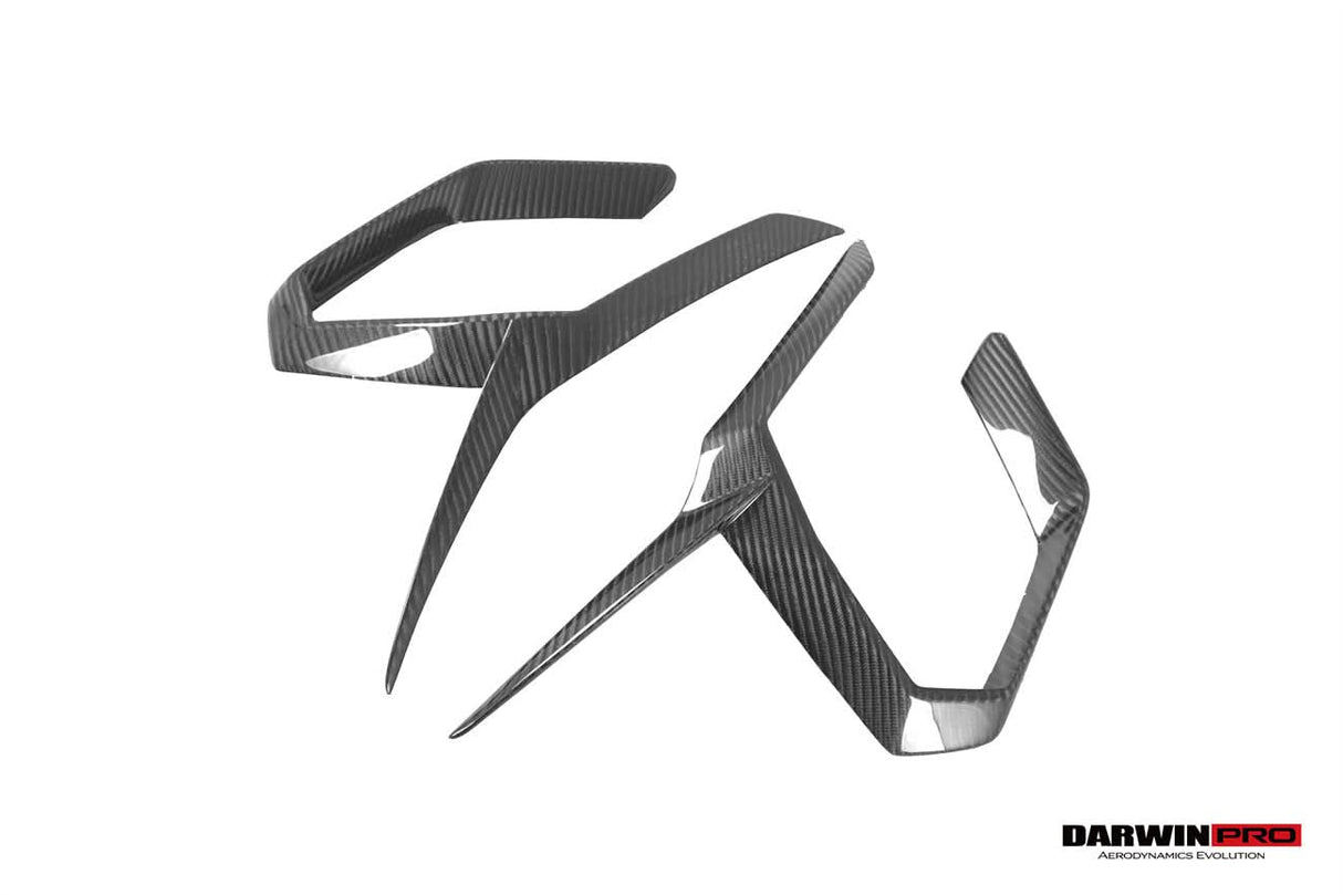 DarwinPRO 2018-2022 Lamborghini URUS iMP Design Carbon Fiber Front Bumper Vent Trims (For ACC Car Only)