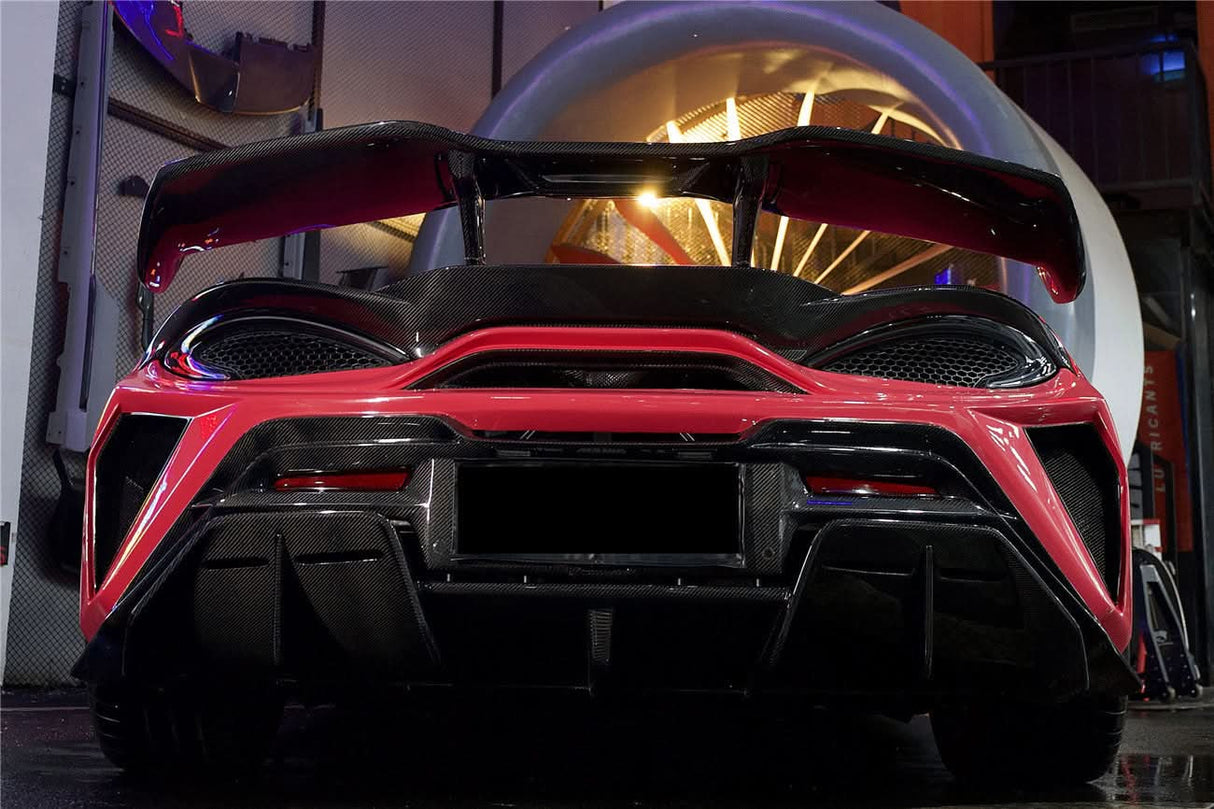 Darwinpro 2015-2021 McLaren 540c & 570s BKSS Style Rear Bumper and Wing and Engine Trunk and Exhaust