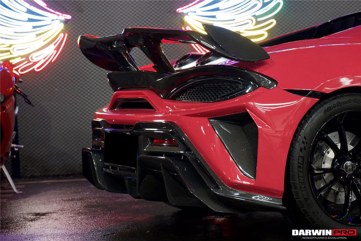Darwinpro 2015-2021 McLaren 540c & 570s BKSS Style Rear Bumper and Wing and Engine Trunk and Exhaust