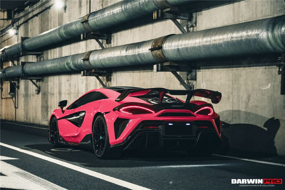 Darwinpro 2015-2021 McLaren 540c & 570s BKSS Style Rear Bumper and Wing and Engine Trunk and Exhaust