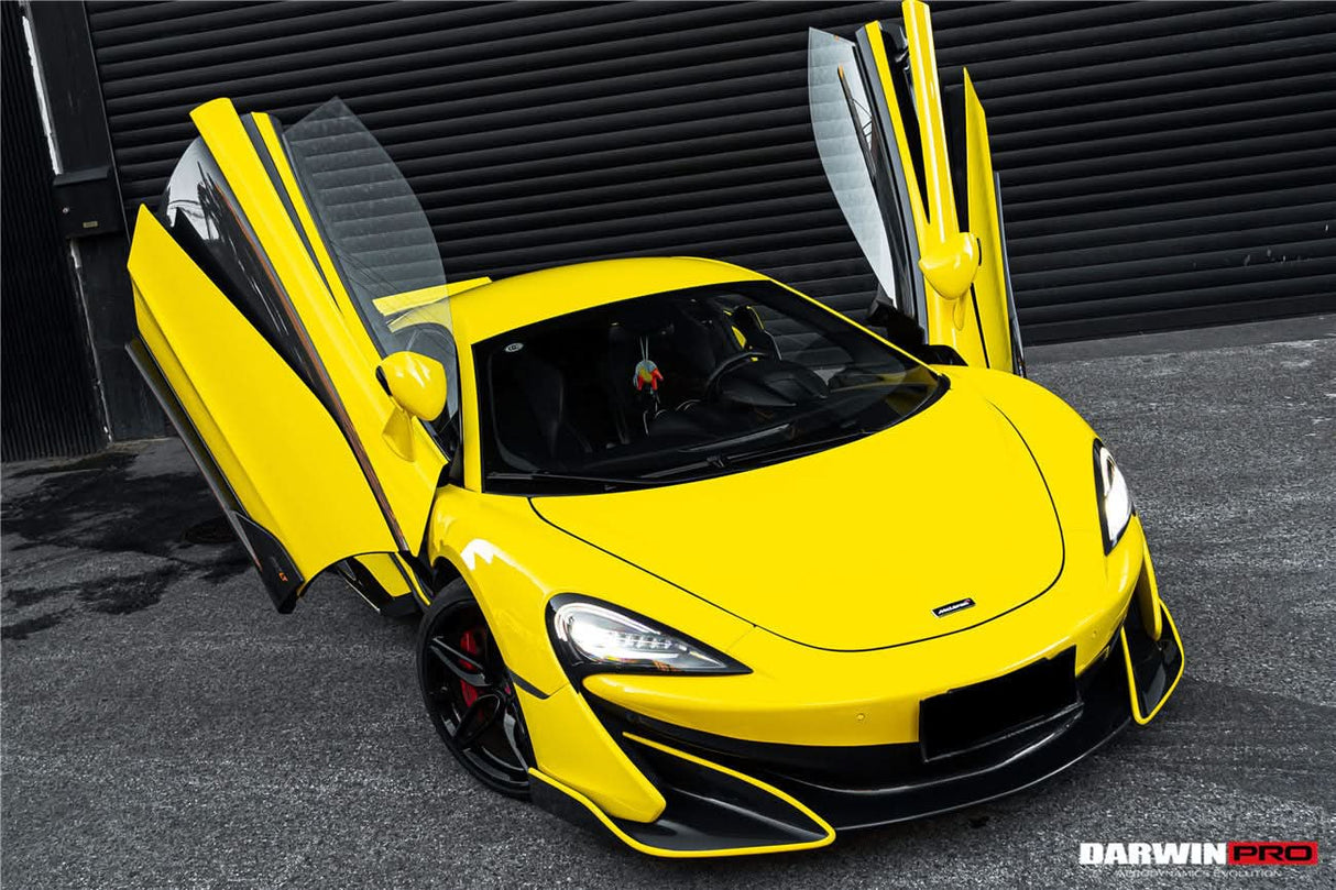 DarwinPRO 2015-2020 McLaren 540C & 570S Convert 600LT Carbon Fiber Front Bumper Lip With Undertray