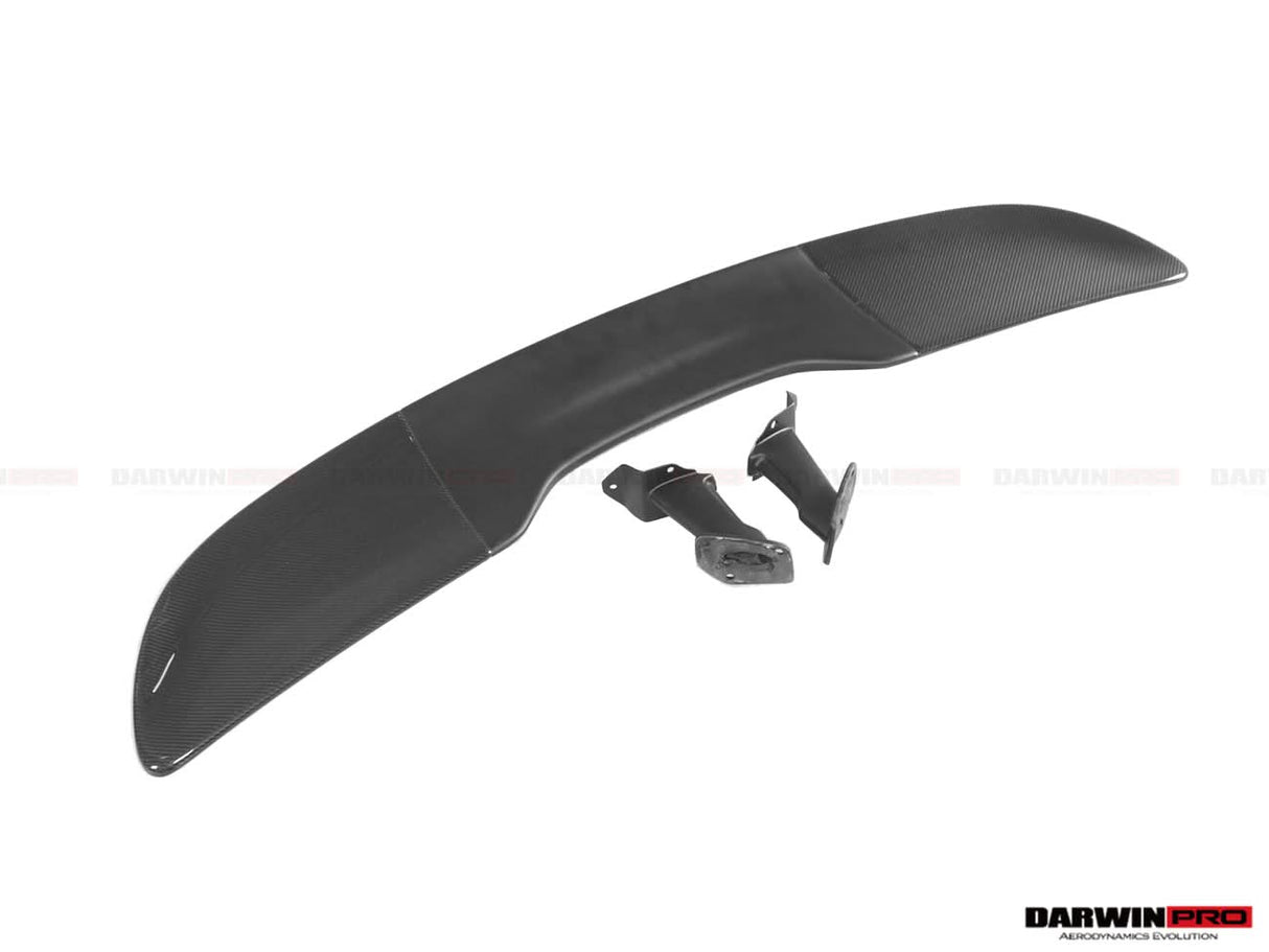 2015-2020 McLaren 540C 570S 570GT 600LT-Style Partial Carbon Fiber Rear Bumper with Diffuser and Trunk Spoiler and Engine Trunk and Exhaust