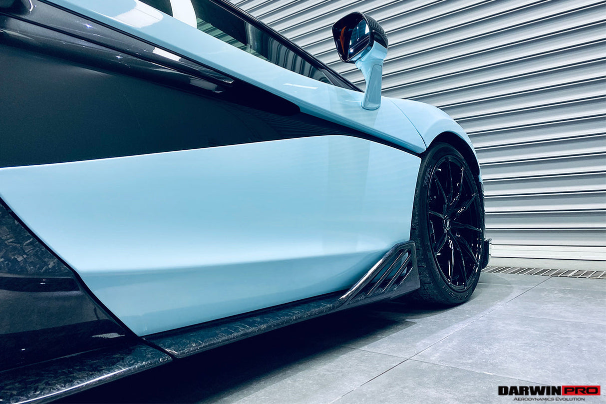 2015-2021 McLaren Cabon Fiber Side Skirts Under Board DarwinPRO (BKSS) Fits 600lt, 540C, 570S