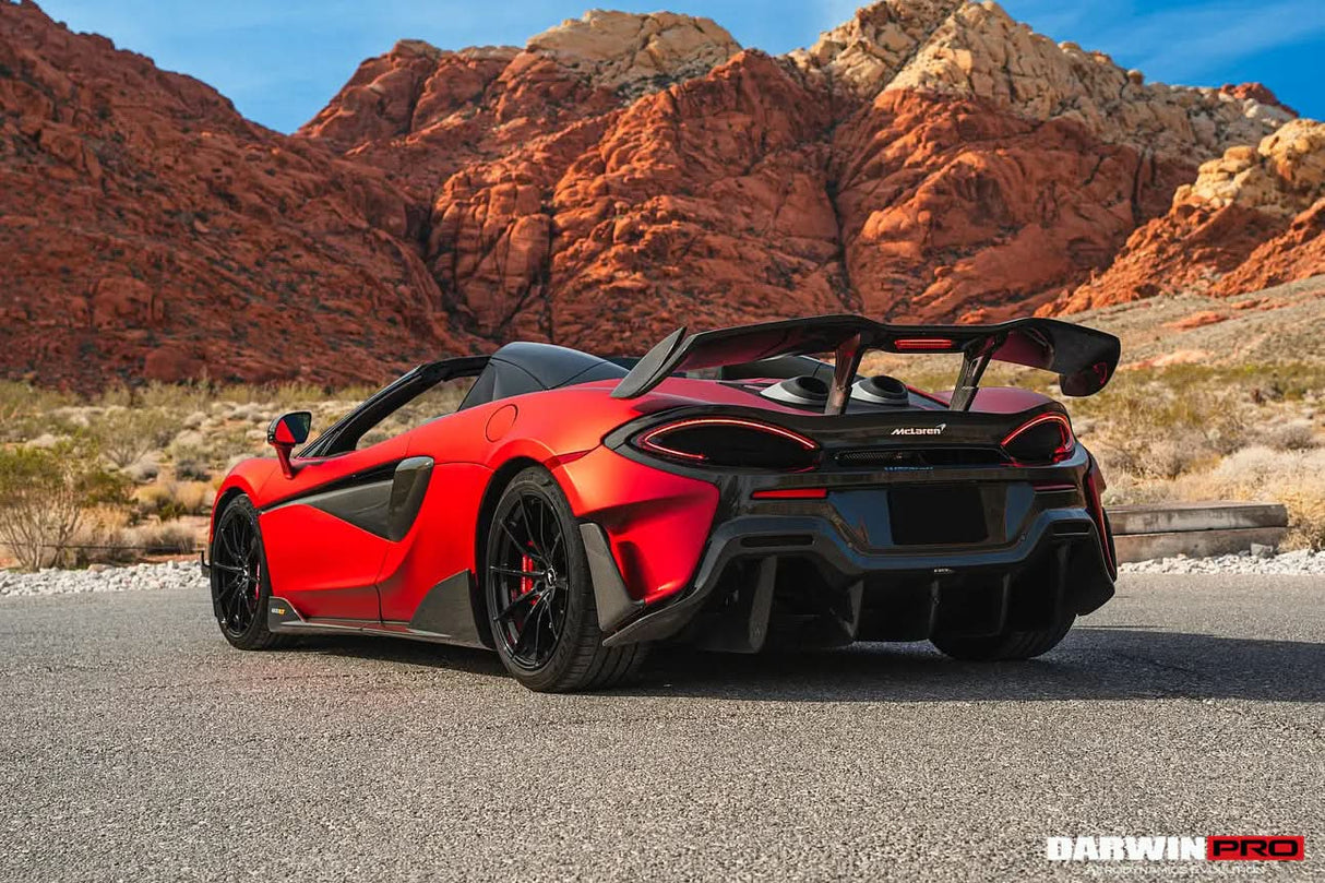 DarwinPRO 2018-2021 McLaren 600lt BKSS Style Dry Carbon Fiber Trunk Spoiler Wing