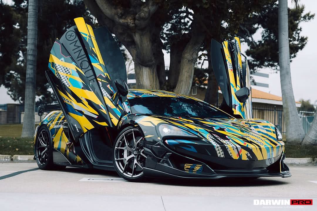 DarwinPRO 2015-2021 McLaren 600lt & 570S BKSS Style Carbon Fiber Front Lip