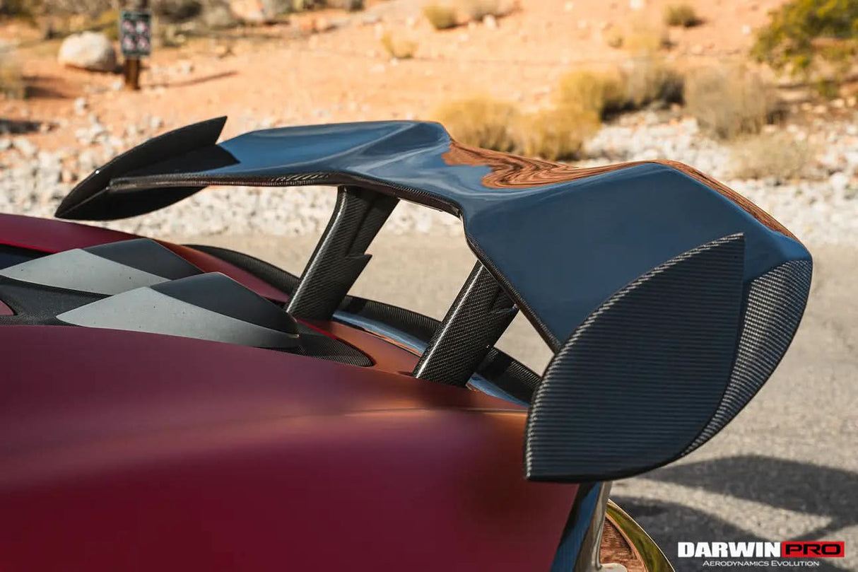 DarwinPRO 2018-2021 McLaren 600lt BKSS Style Dry Carbon Fiber Trunk Spoiler Wing
