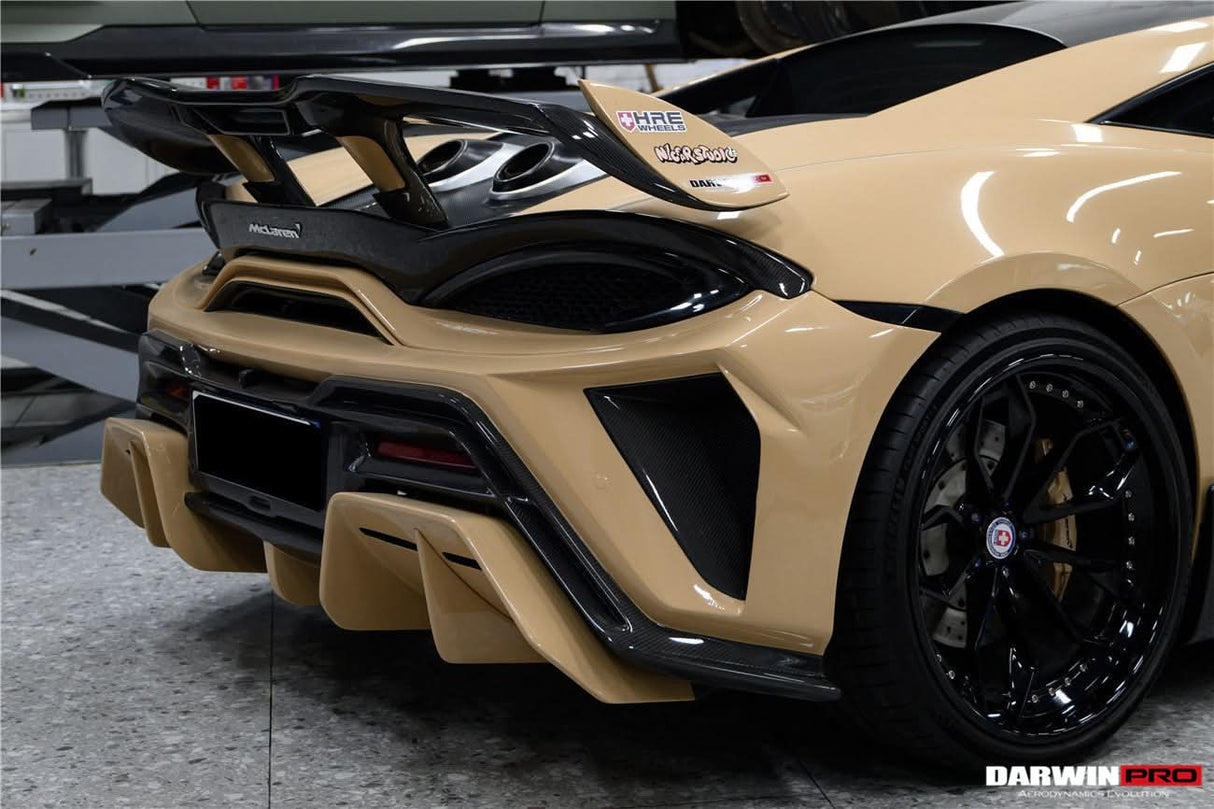 DarwinPRO 2018-2021 McLaren 600lt BKSS Style Dry Carbon Fiber Trunk Spoiler Wing