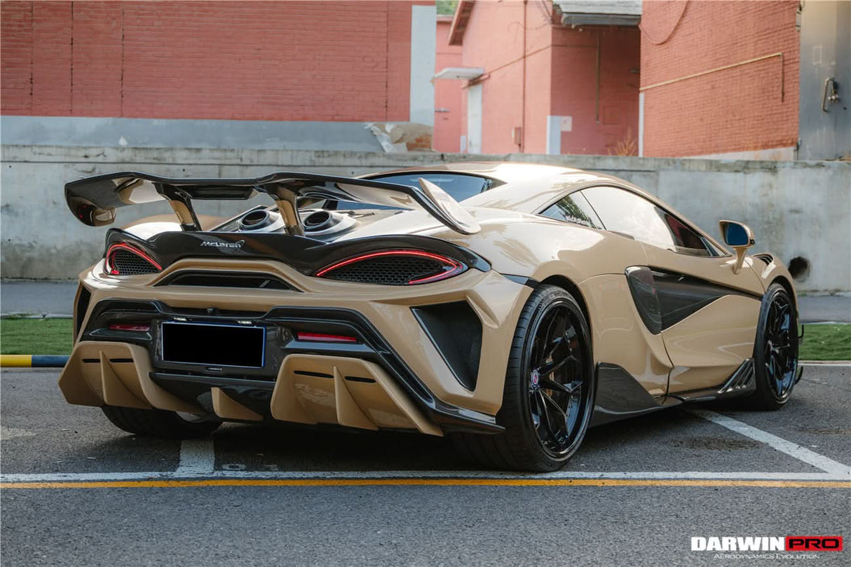 DarwinPRO 2018-2021 McLaren 600lt BKSS Style Dry Carbon Fiber Trunk Spoiler Wing