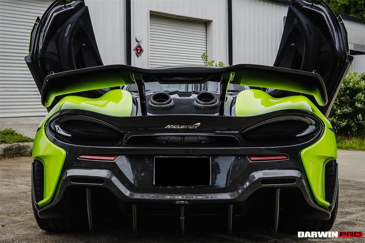 DarwinPRO 2018-2021 McLaren 600lt BKSS Style Dry Carbon Fiber Trunk Spoiler Wing