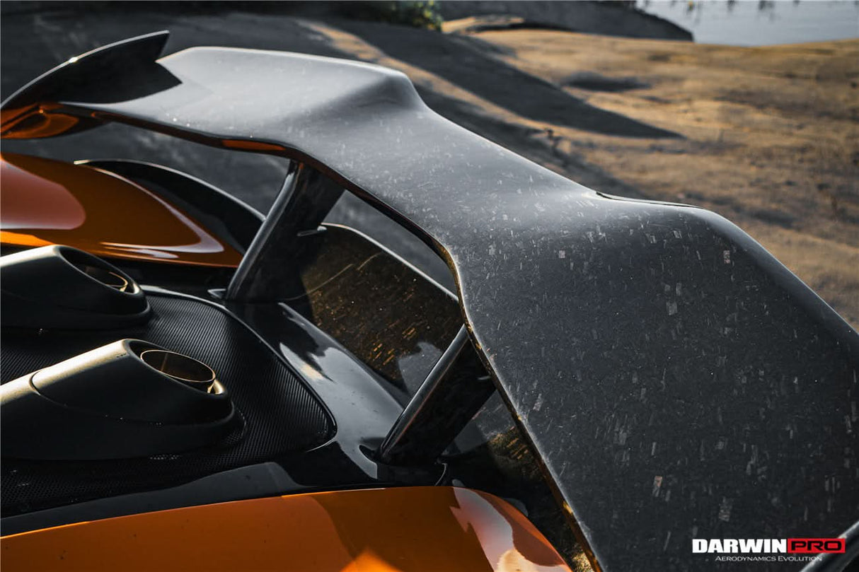 DarwinPRO 2018-2021 McLaren 600lt BKSS Style Dry Carbon Fiber Trunk Spoiler Wing