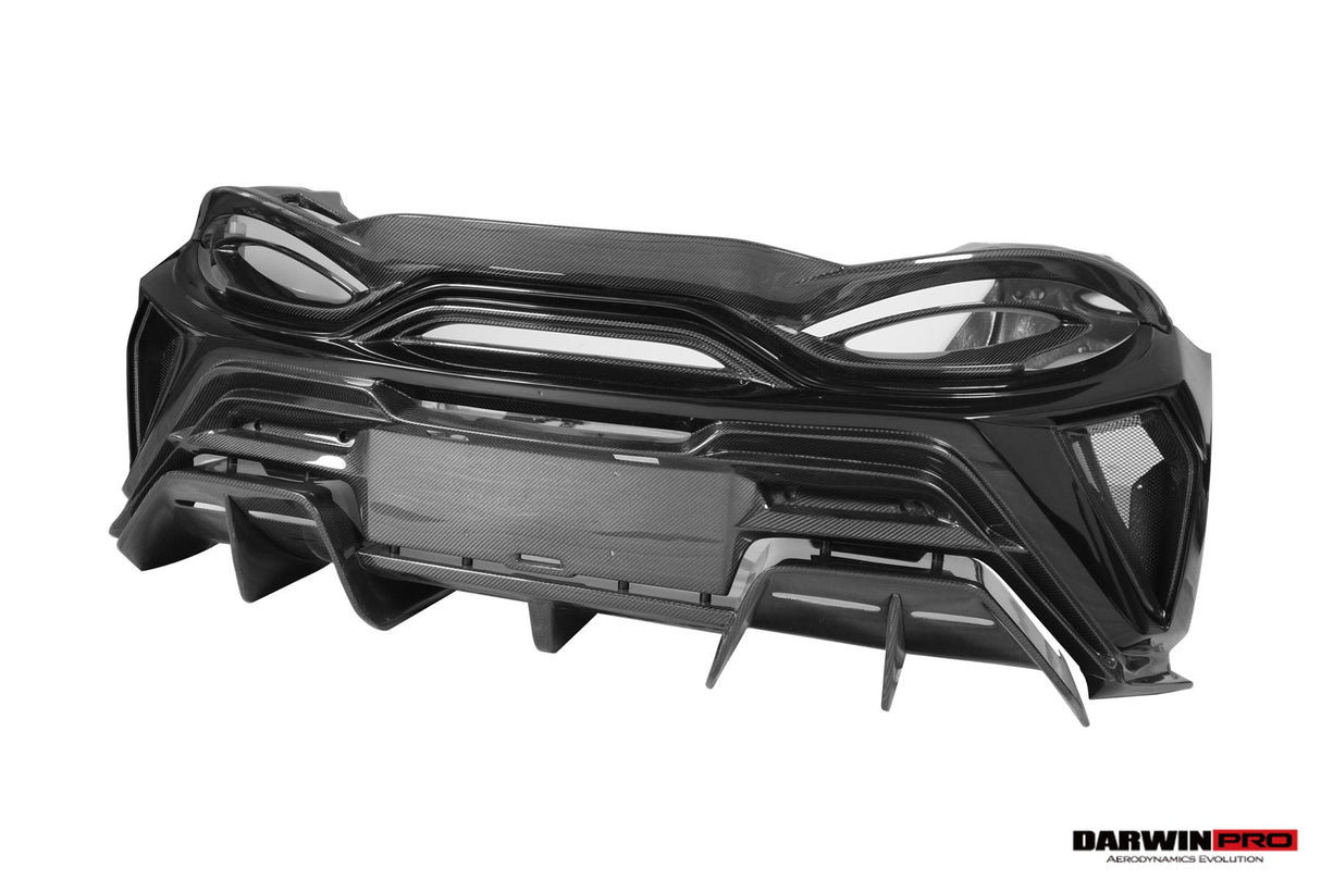 2018-2021 McLaren 600lt Partial Carbon Fiber Rear Bumper DarwinPRO (BKSS)