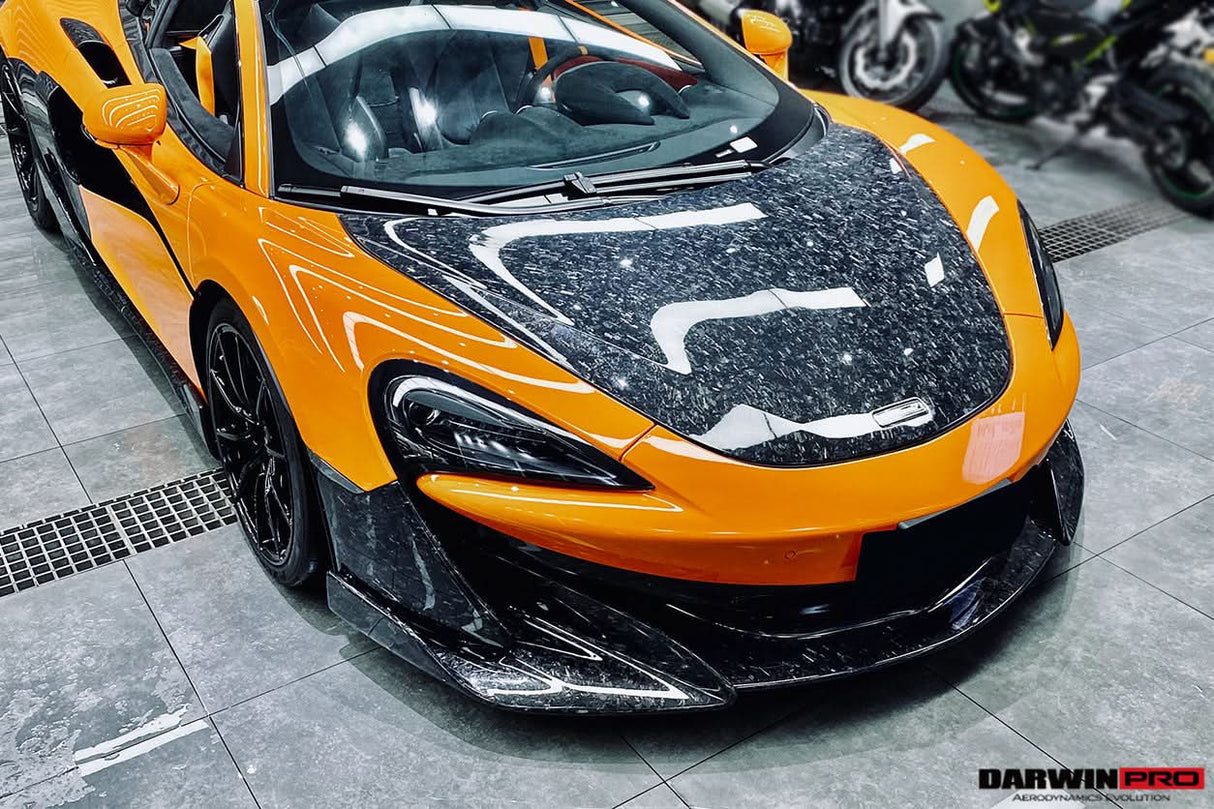 DarwinPRO 2018-2021 McLaren 600lt Carbon Fiber Front Bumper Side Splitter