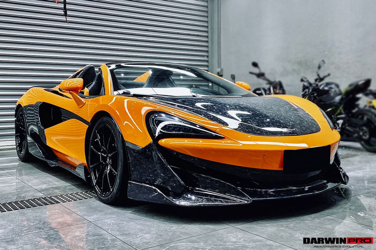 DarwinPRO 2018-2021 McLaren 600lt Carbon Fiber Front Bumper Side Splitter