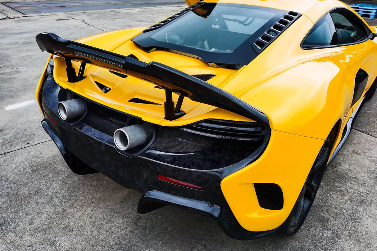 2011-2017 McLaren 650S 625C MP4 12C 675LT Style Dry Carbon Fiber Rear Body Kit