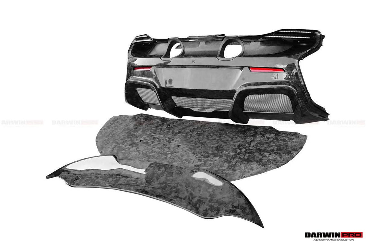2011-2017 McLaren 650S 625C MP4 12C 675LT Style Dry Carbon Fiber Rear Body Kit