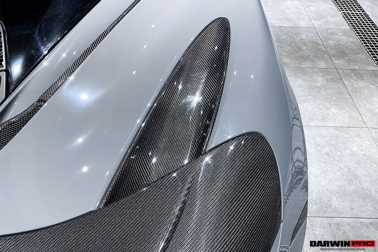 2017-2023 McLaren 720s Dry Carbon Fiber Rear Trunk Air Intake Vents Replacement