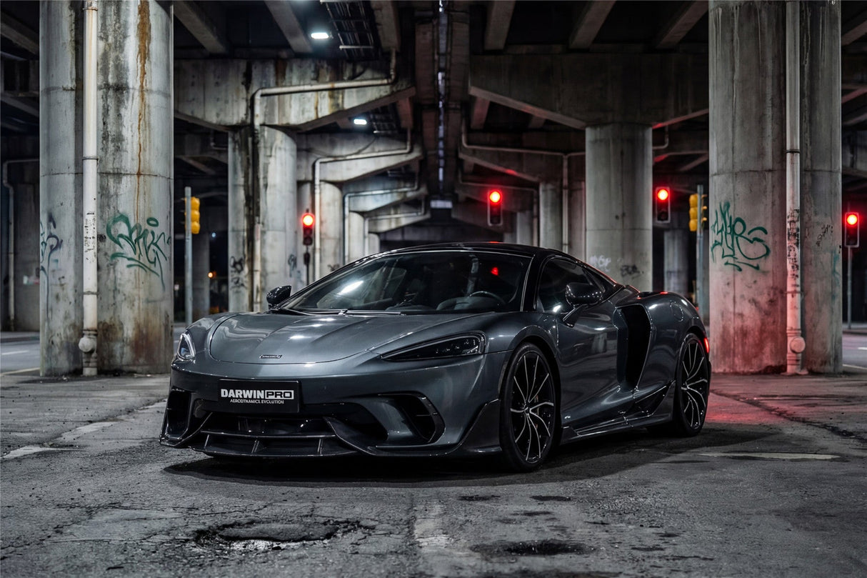 2019-UP McLaren GT iMP Design Carbon Fiber Front Bumper Vents Canards | Fits GT, GTS