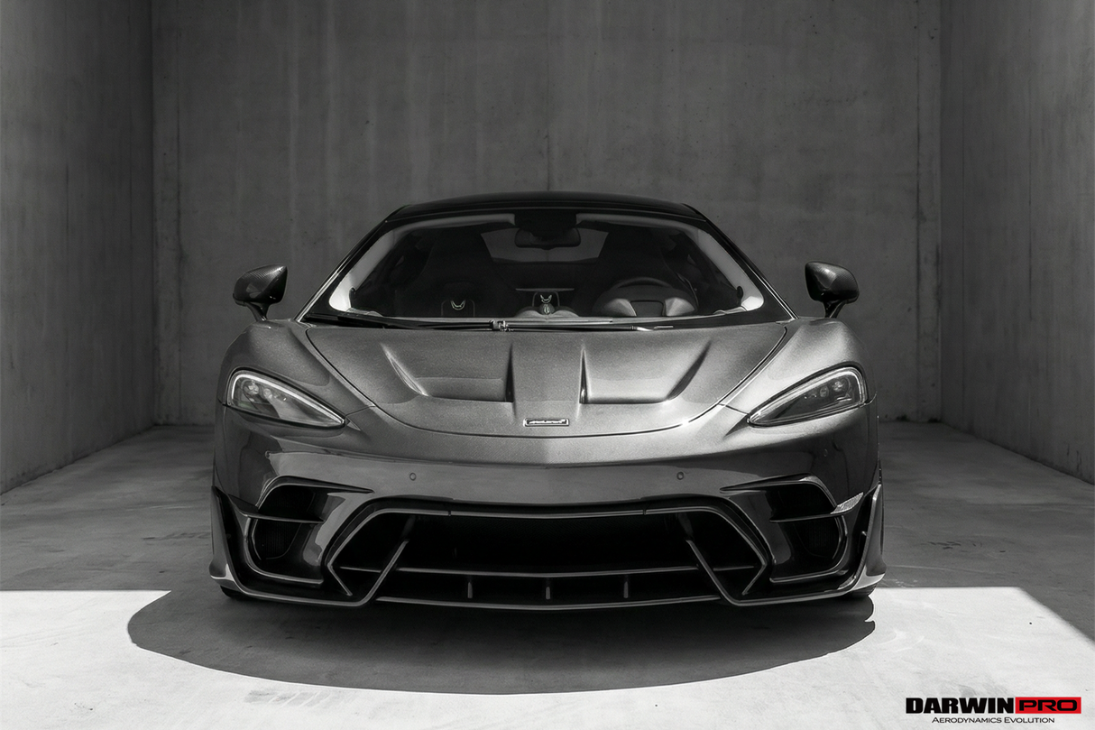 2019-UP McLaren GT iMP Design Carbon Fiber Front Bumper Vents Canards | Fits GT, GTS