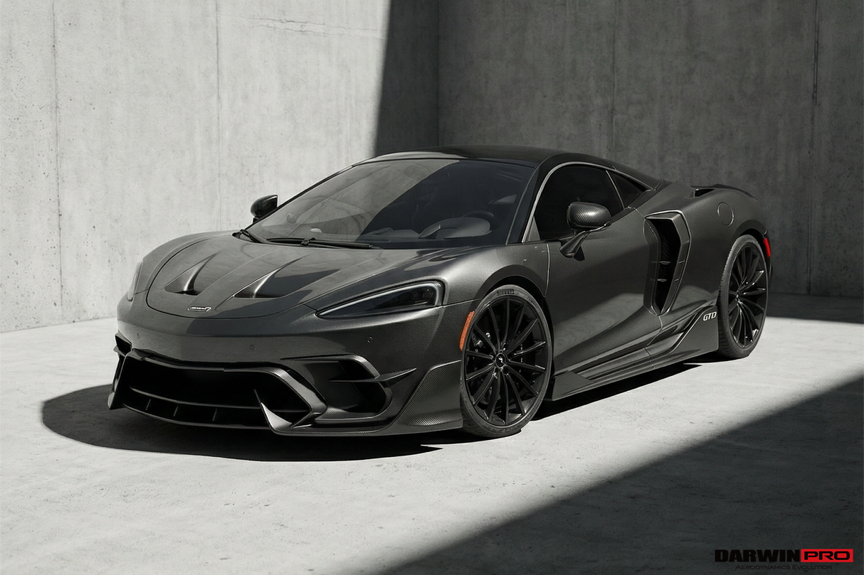 2019-UP McLaren GT iMP Design Carbon Fiber Front Bumper Vents Canards | Fits GT, GTS