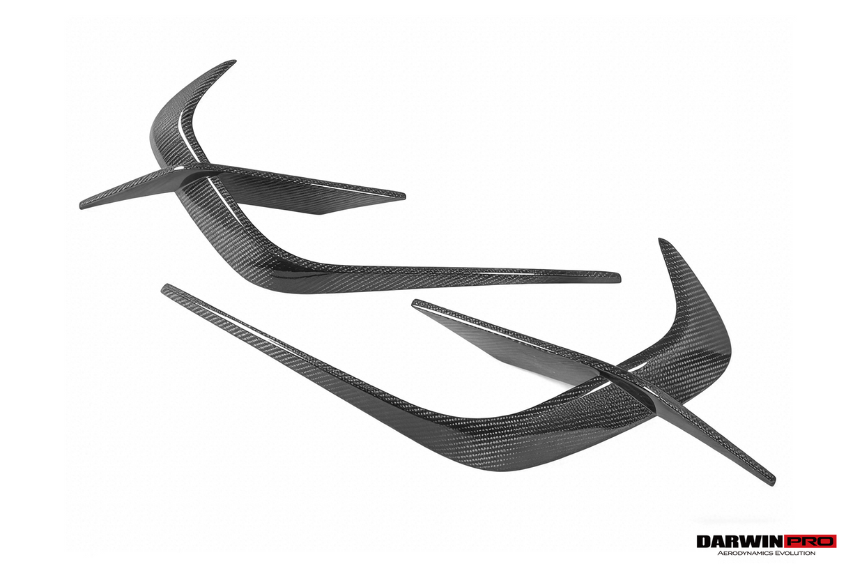 2019-UP McLaren GT iMP Design Carbon Fiber Front Bumper Vents Canards | Fits GT, GTS
