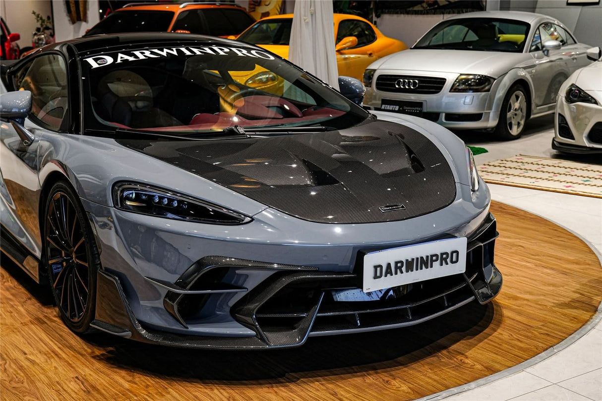 2019-UP McLaren GT iMP Design Carbon Fiber Front Bumper Vents Canards | Fits GT, GTS