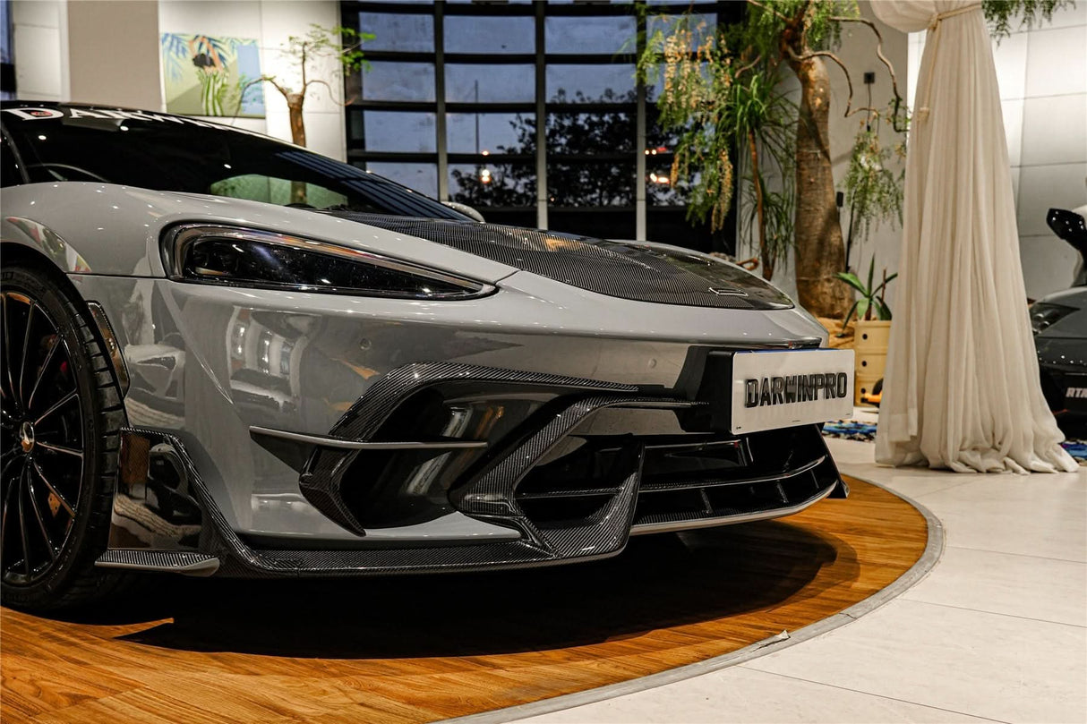 2019-UP McLaren GT iMP Design Carbon Fiber Front Bumper Vents Canards | Fits GT, GTS