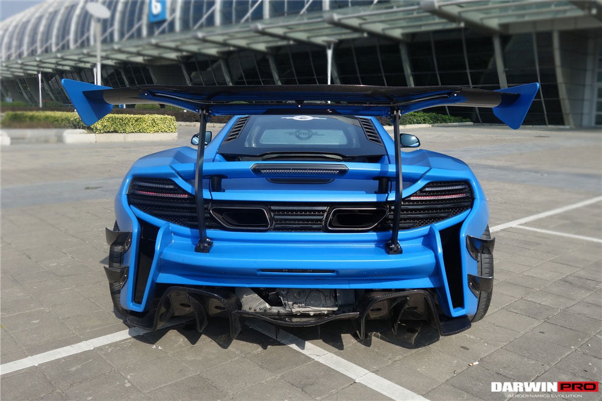 2011-2017 McLaren MP4 12C 650S Partial Carbon Fiber Rear Bumper - DarwinPRO (Rebel Performance Design)