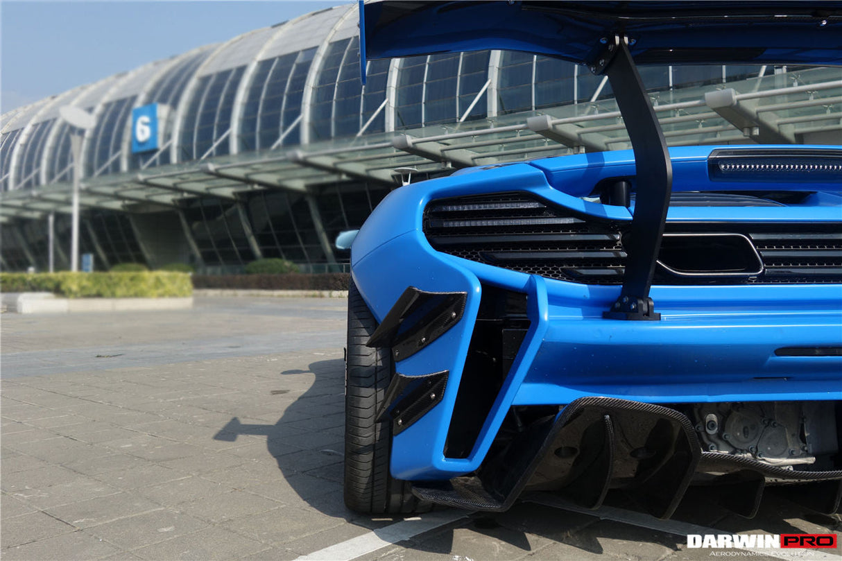 2011-2017 McLaren MP4 12C 650S Partial Carbon Fiber Rear Bumper - DarwinPRO (Rebel Performance Design)