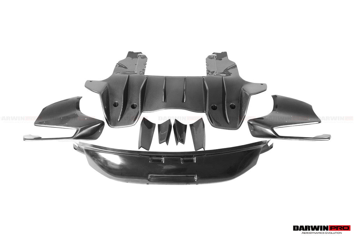 2011-2017 McLaren MP4 12C 650S Partial Carbon Fiber Rear Bumper - DarwinPRO (Rebel Performance Design)