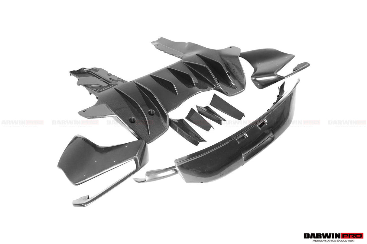 2011-2017 McLaren MP4 12C 650S Partial Carbon Fiber Rear Bumper - DarwinPRO (Rebel Performance Design)
