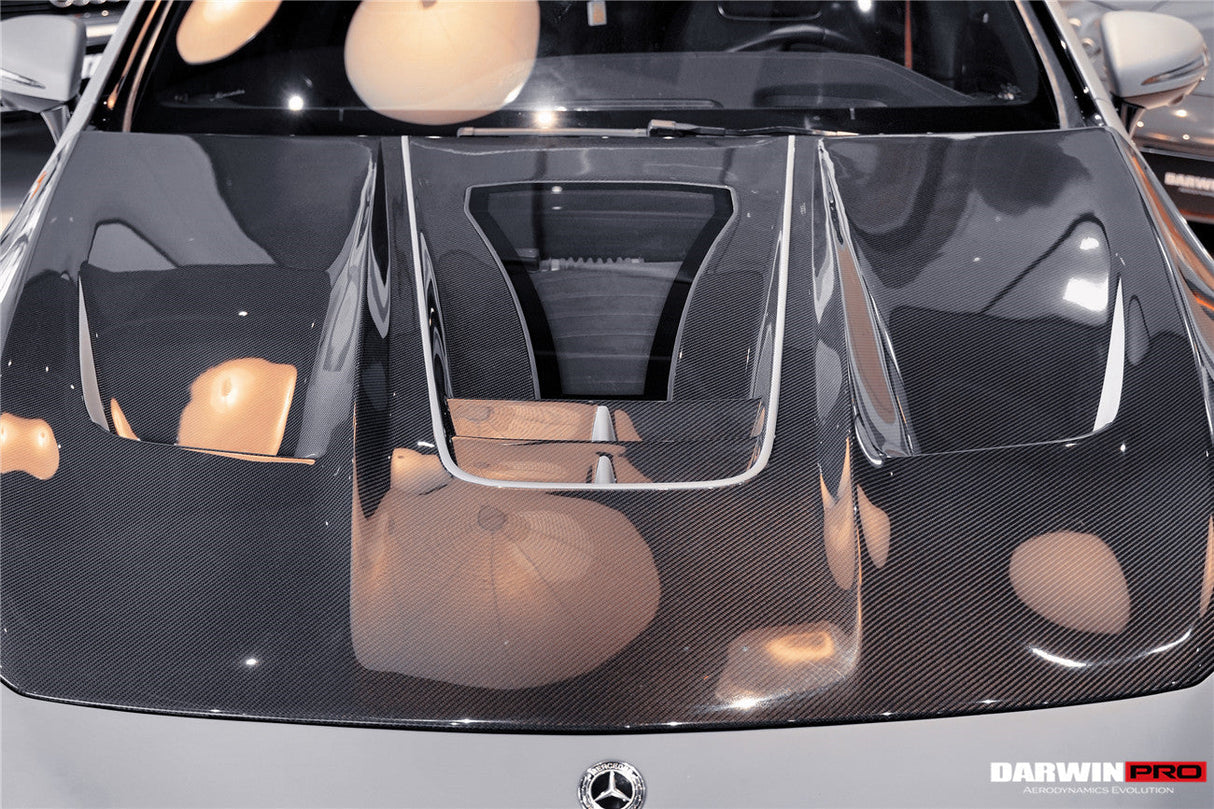 2019-2024 Mercedes Benz AMG GT 4Door Coupe X290 Carbon Fiber Hood DarwinPRO (iMP Design) Fits GT50, GT53, GT43, GT63, GT63S