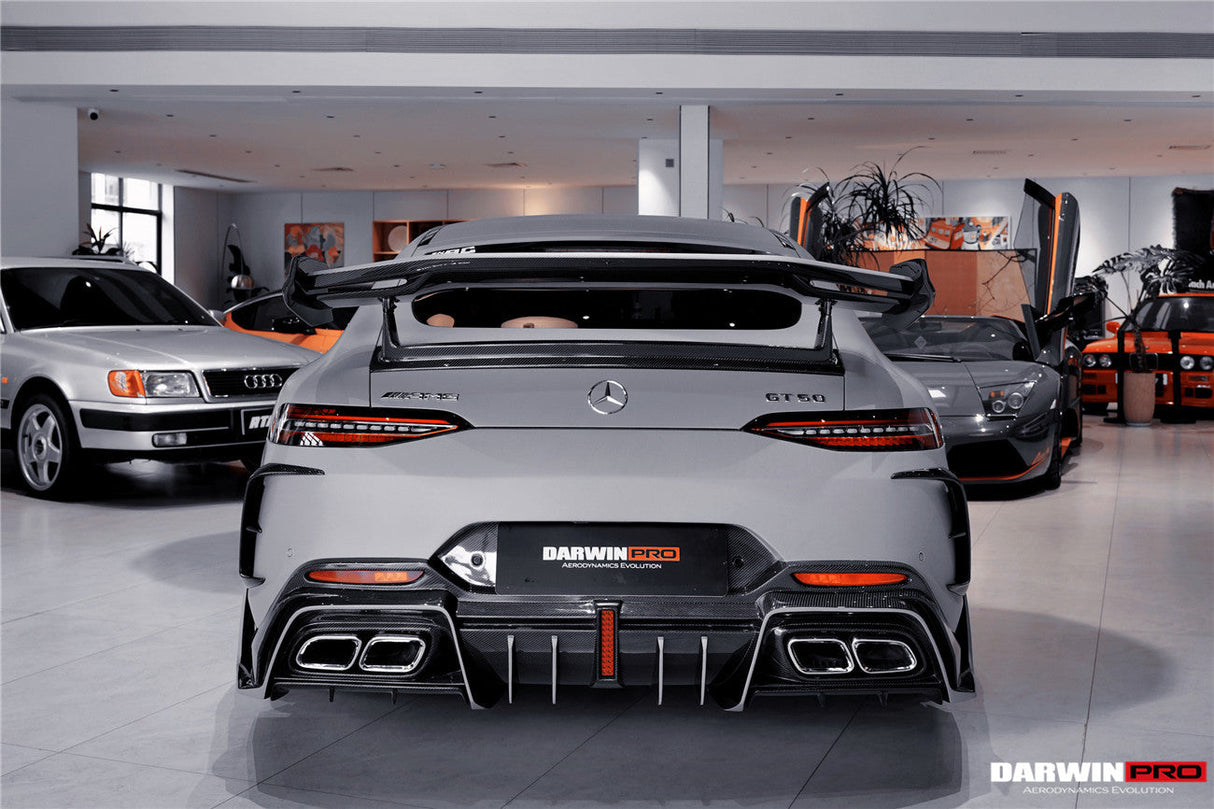 2019-2024 Mercedes Benz AMG GT50 GT53 GT43 GT63 GT63S 4Door Coupe X290 Part Carbon Fiber Rear Bumper DarwinPRO (iMP Ver.2 Design)