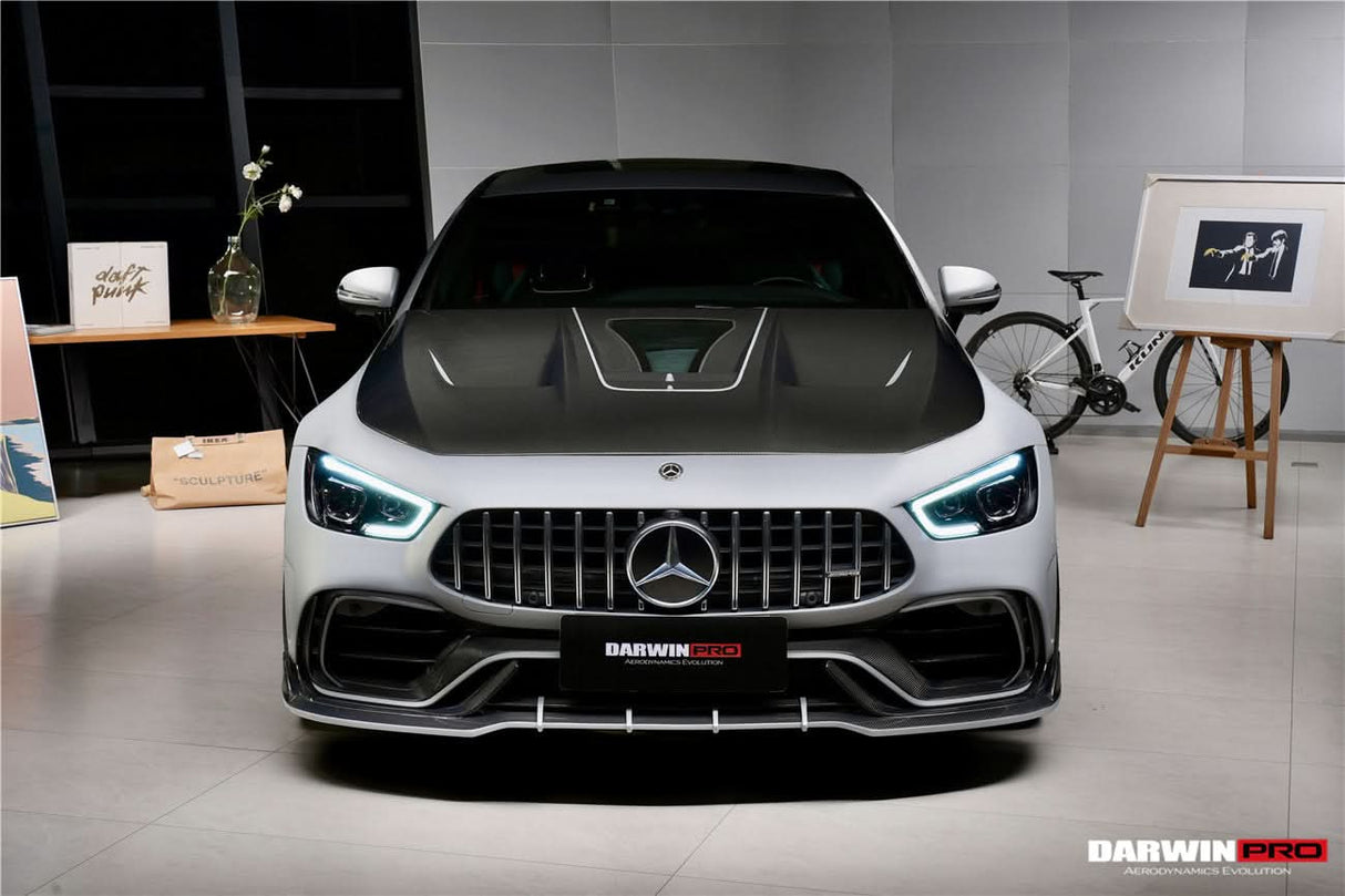 DarwinPRO 2019-2024 Mercedes Benz AMG GT50 GT53 GT43 GT63 GT63S 4Door Coupe X290 IMP Performance Ver.2 Part Carbon Fiber Front Bumper