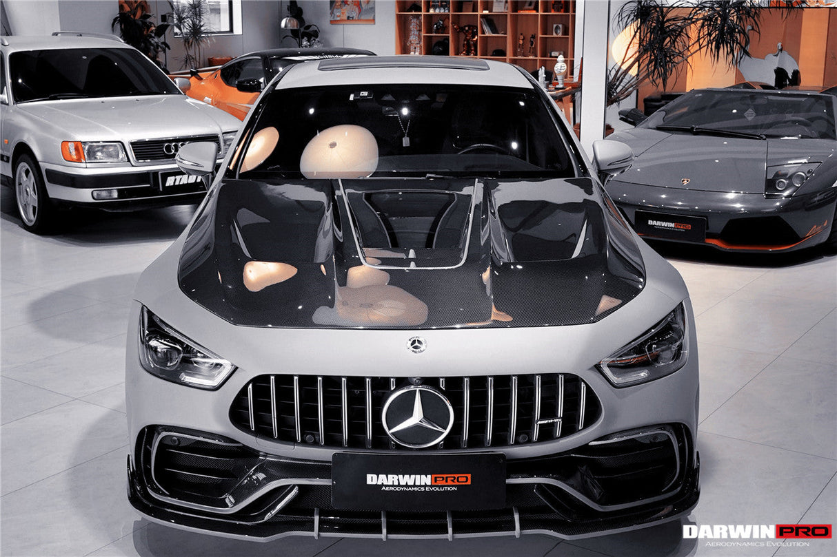 2019-2024 Mercedes Benz AMG GT 4Door Coupe X290 Carbon Fiber Hood DarwinPRO (iMP Design) Fits GT50, GT53, GT43, GT63, GT63S