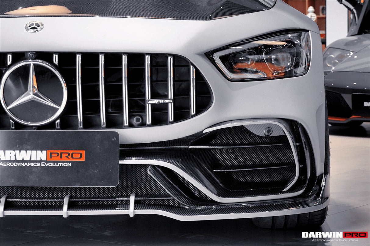 DarwinPRO 2019-2024 Mercedes Benz AMG GT50 GT53 GT43 GT63 GT63S 4Door Coupe X290 IMP Performance Ver.2 Part Carbon Fiber Front Bumper