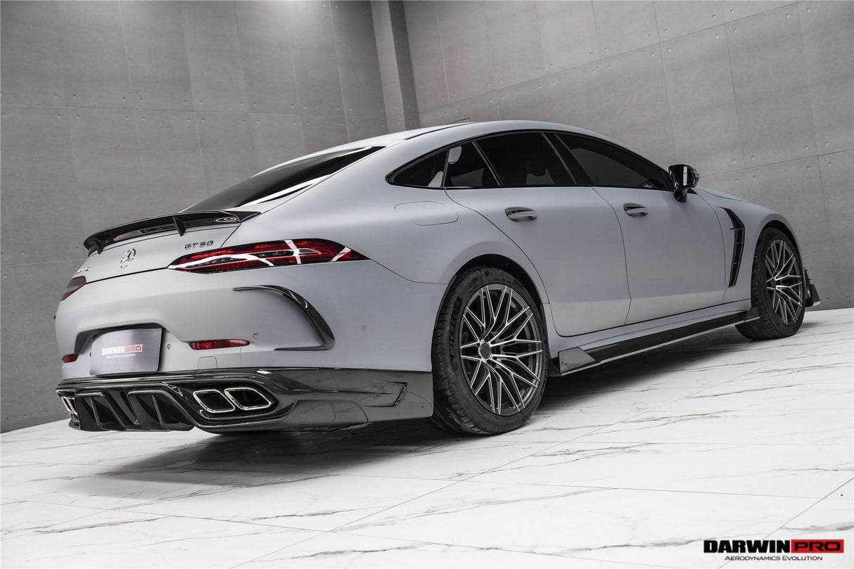 DarwinPRO 2019-2024 Mercedes Benz AMG GT50 GT53 GT43 4Door Coupe X290 IMP Performance Rear Diffuser With Exhaust tips