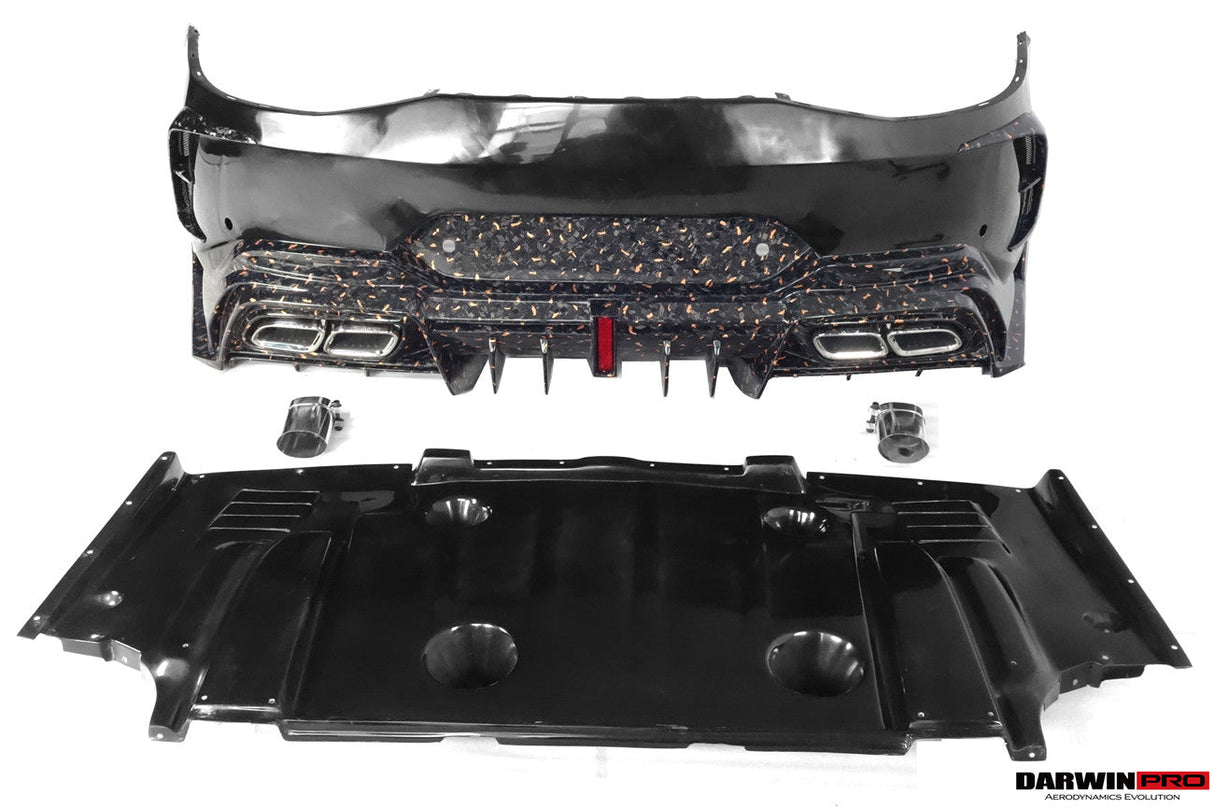2019-2024 Mercedes Benz AMG GT50 GT53 GT43 GT63 GT63S 4Door Coupe X290 Part Carbon Fiber Rear Bumper DarwinPRO (iMP Ver.2 Design)