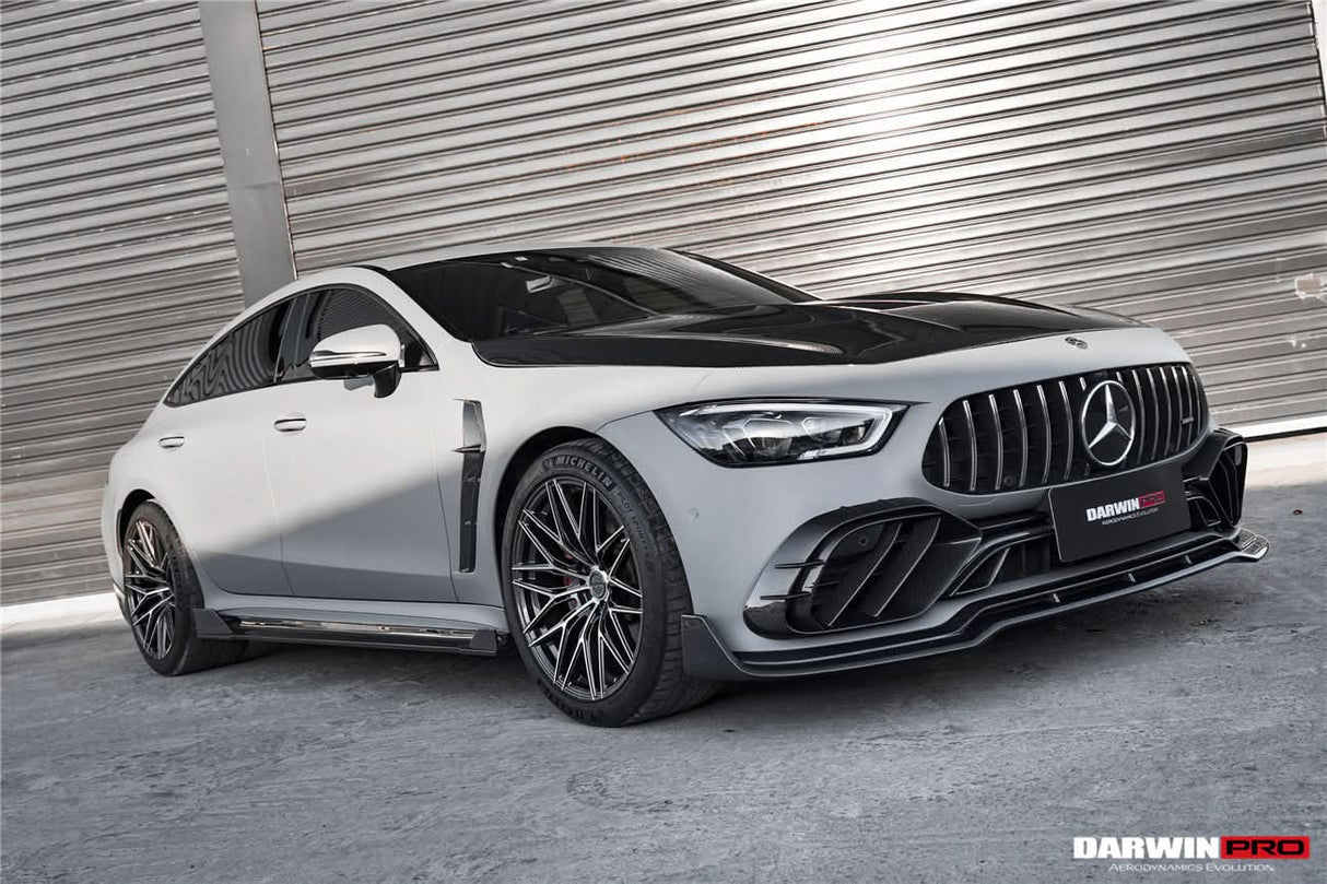 DarwinPRO 2019-2024 Mercedes Benz AMG GT50 GT53 GT43 4Door Coupe X290 IMP Performance Carbon Fiber Front Bumper Vent Trims