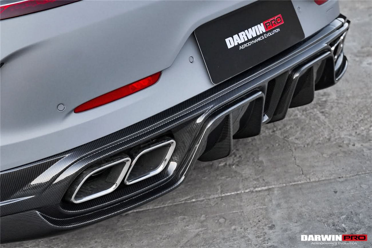DarwinPRO 2019-2024 Mercedes Benz AMG GT50 GT53 GT43 4Door Coupe X290 IMP Performance Rear Diffuser With Exhaust tips