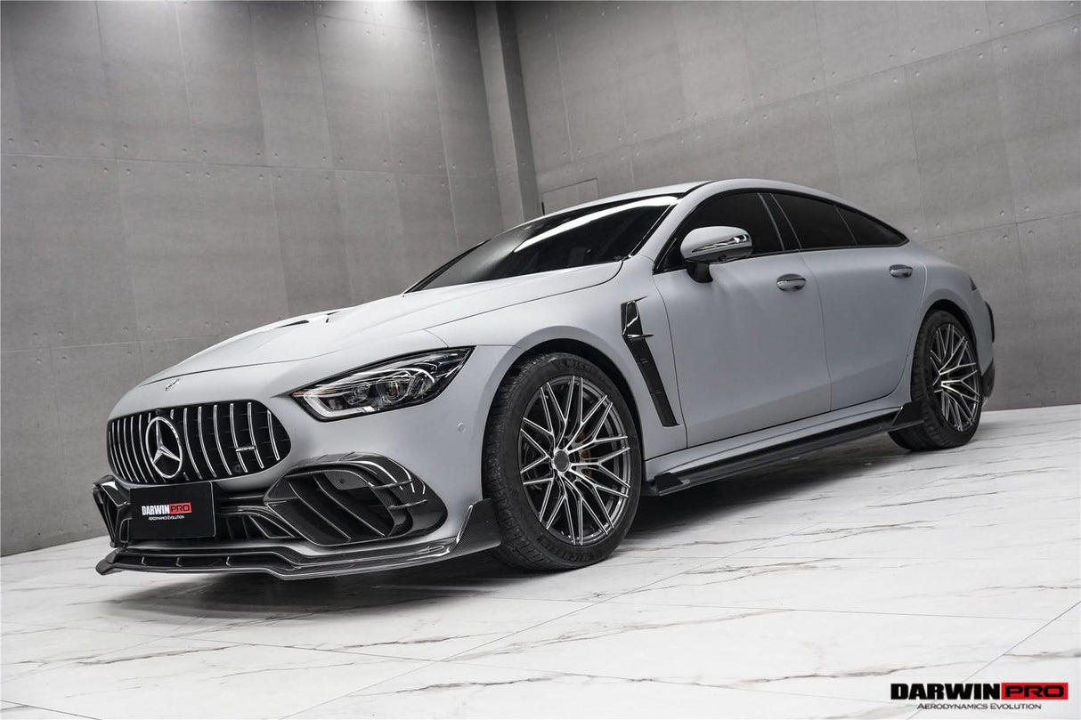 DarwinPRO 2019-2024 Mercedes Benz AMG GT50 GT53 GT43 4Door Coupe X290 IMP Performance Carbon Fiber Front Bumper Vent Trims