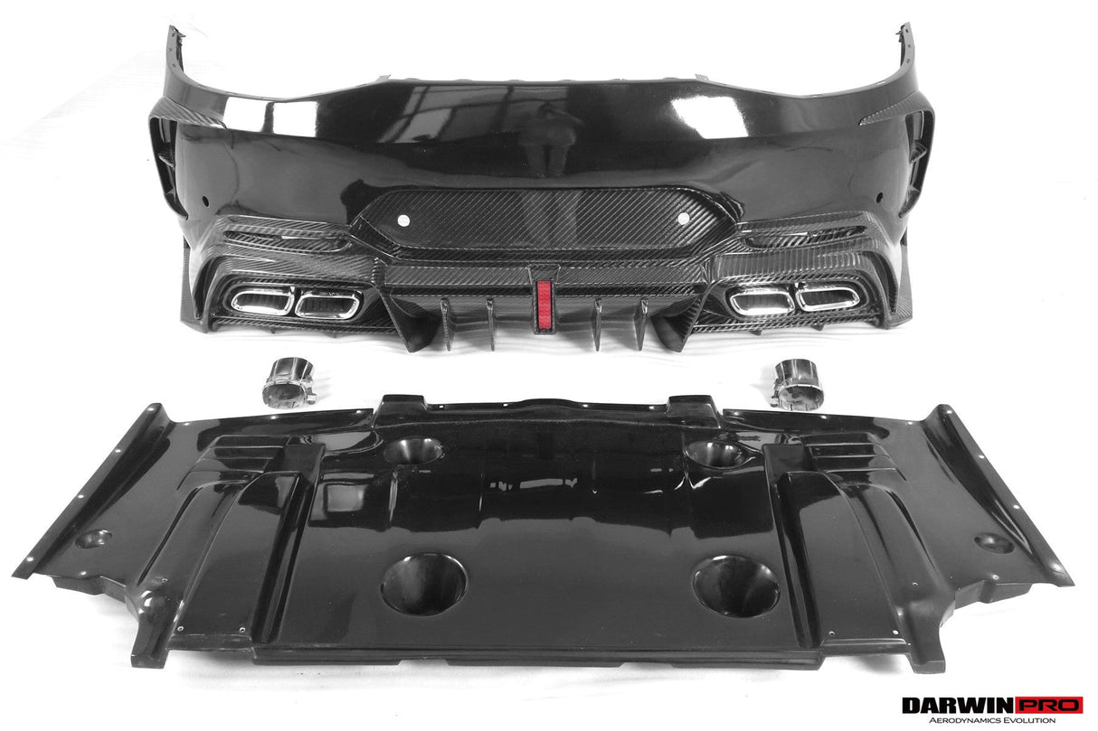 2019-2024 Mercedes Benz AMG GT50 GT53 GT43 GT63 GT63S 4Door Coupe X290 Part Carbon Fiber Rear Bumper DarwinPRO (iMP Ver.2 Design)