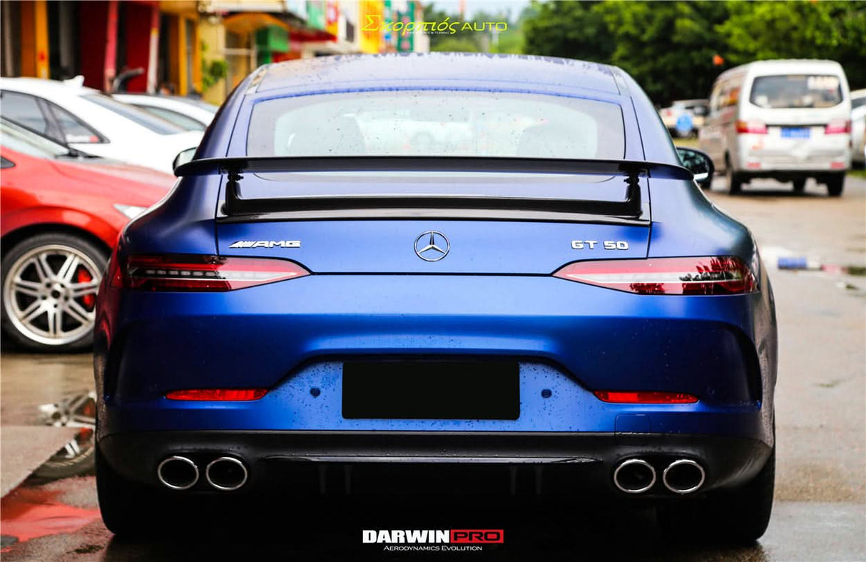 DarwinPRO 2019-2024 Mercedes Benz AMG GT 4Door Coupe X290 Carbon Fiber Trunk Spoiler Wing | Fit GT63, GT63S, GT53, GT50